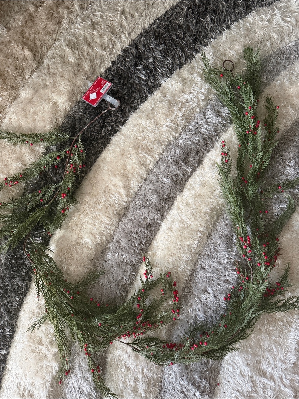 Pine and Red Berry Garland